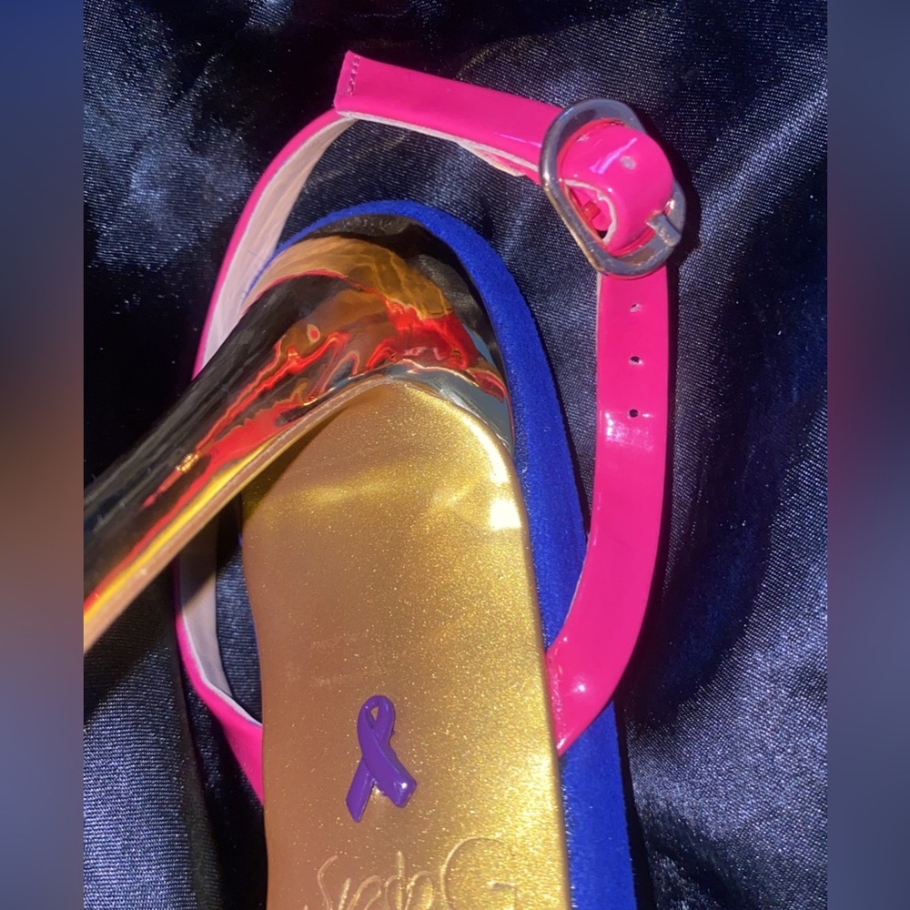 Colorblock High Heels - Picture 10 of 13